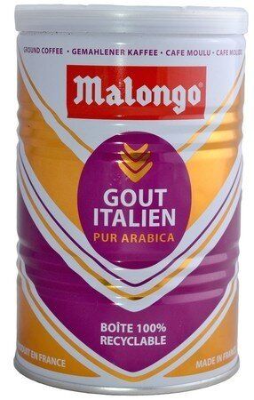 Картинка Кофе молотый Malongo gout Italien ж/б 250 г