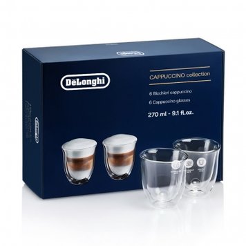 Картинка Набор кружек DeLonghi DLSC301 Cappuccino 270 мл 6 шт 5513284441