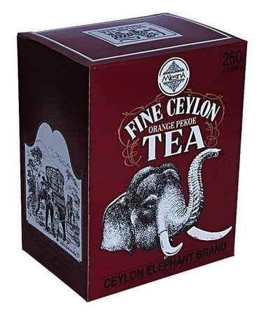Картинка Черный чай Прекрасный Цейлон Млесна картонная коробка 250 г
