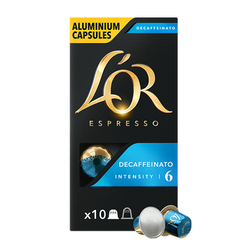 Картинка Кофе в капсулах Nespresso L`OR Decaffeinato 10шт