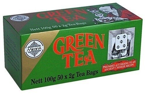 Зображення Зелений чай в пакетиках Млесна паперова коробка 100 г