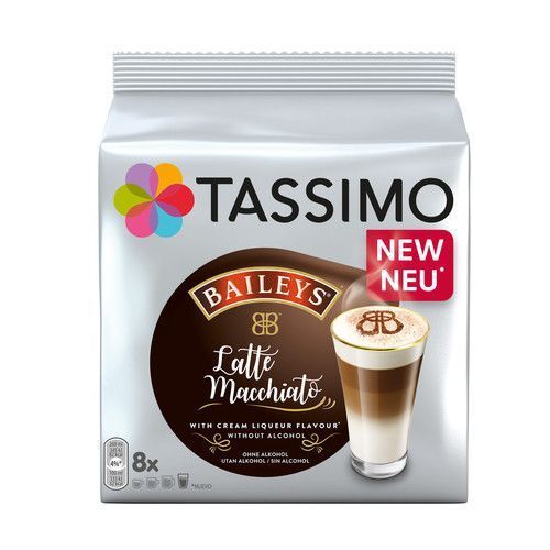 Картинка Кофе в капсулах Tassimo Jacobs Latte Macchiato Baileys 8 шт (ящик 5шт)