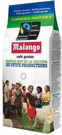 Картинка Кофе в зернах Malongo Fair Trade 250 г
