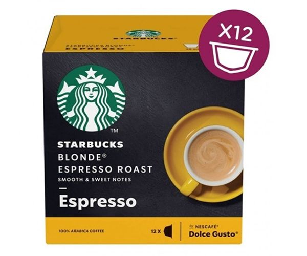 Картинка Кофе в капсулах Starbucks Dolce Gusto Blonde Espresso 12шт