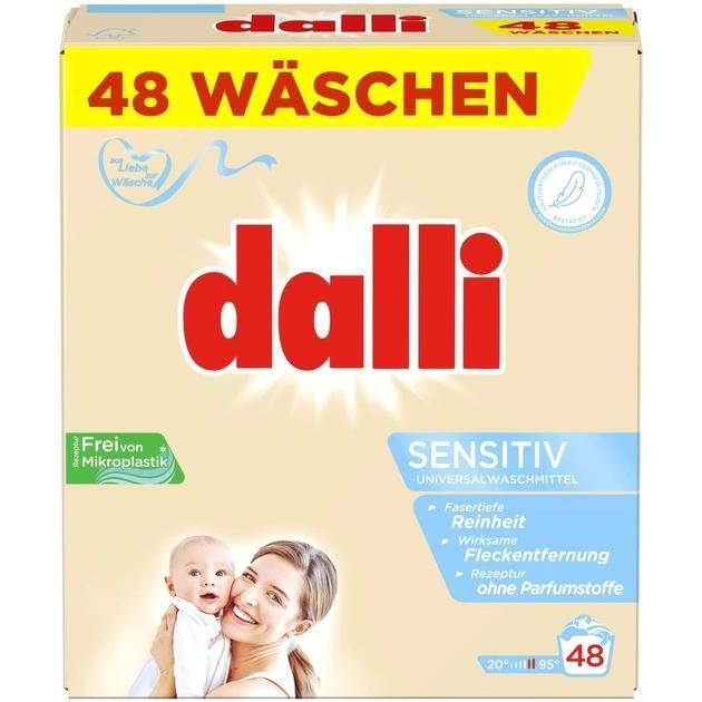 Порошок для прання дитячих речей Dalli Sensetiv 3,12 кг 48 прань