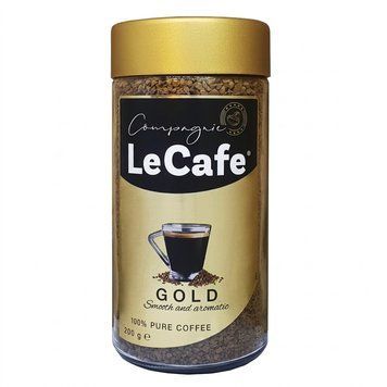Картинка Кофе растворимый Le Cafe Gold, 200 г, стеклянная банка