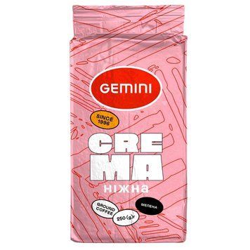 Картинка Кофе молотый Gemini Crema Нежная 250 г