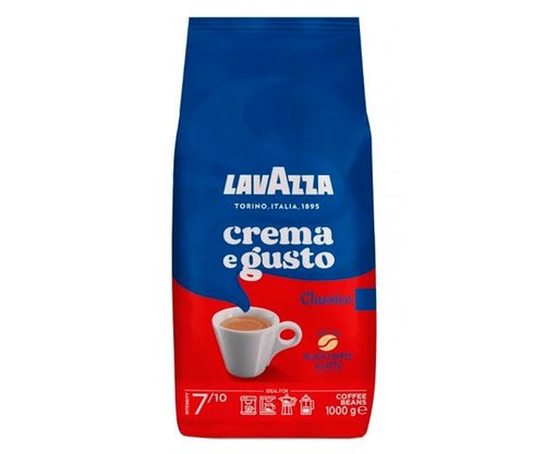 Картинка Кофе Lavazza Crema e gusto Classico в зернах 1 кг