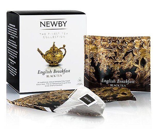 Картинка Черный чай Newby Английский завтрак в пирамидках 15 шт (600050A)