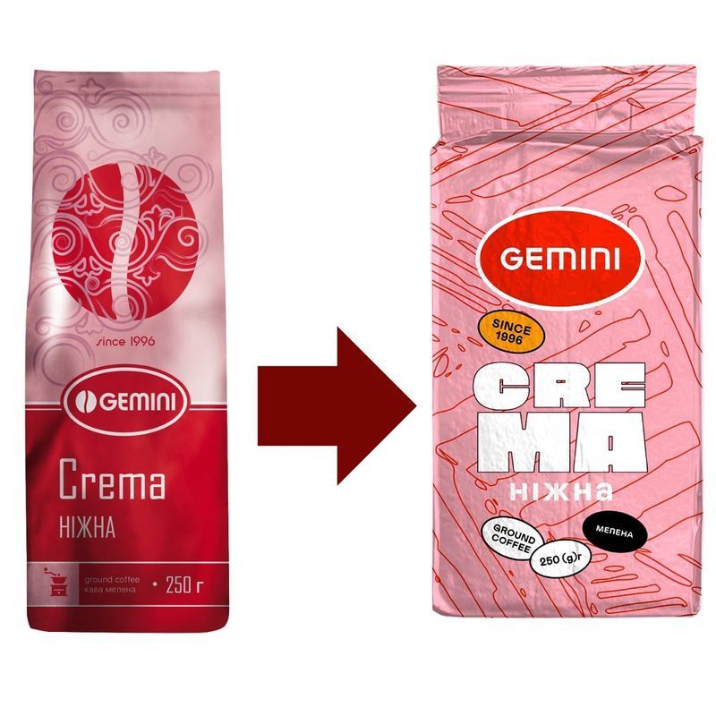 Зображення Кава мелена Gemini Crema Ніжна 250 г