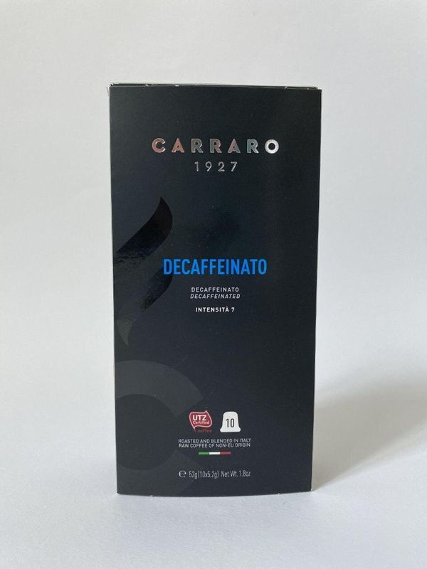Картинка Кофе в капсулах Nespresso Carraro Decaffeinato 10шт