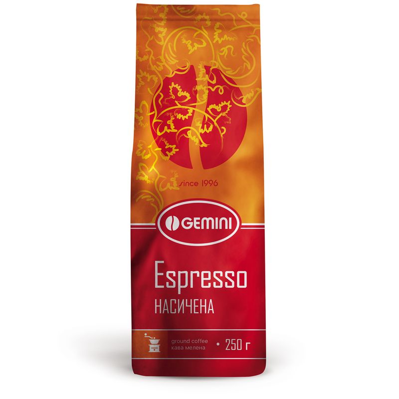 Зображення Кава мелена Gemini Espresso Насичена 250 г