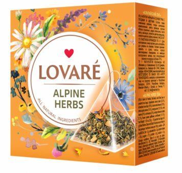 Зображення Чай Lovare Alpine herbs пірамідки 15 пакетиків