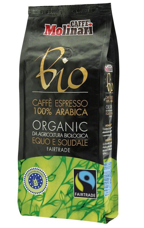 Картинка Кофе молотый Caffe Molinari Био Органик 100% арабика (Bio organic 100% arabica) 250 г