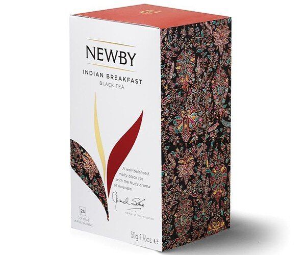Картинка Черный чай Newby Индийский завтрак в пакетиках 25 шт (310040)