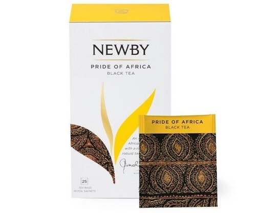 Картинка Черный чай Newby Гордость Африки в пакетиках 25 шт (311120)