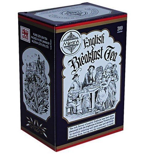 Картинка Черный чай Английский завтрак Млесна картонная коробка 100 г