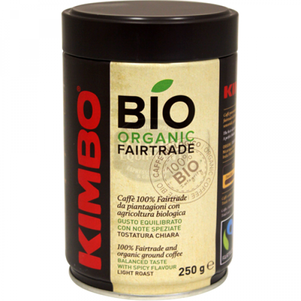 Картинка Кофе молотый KIMBO FLO BIO ORGANIC ж/б 250 г