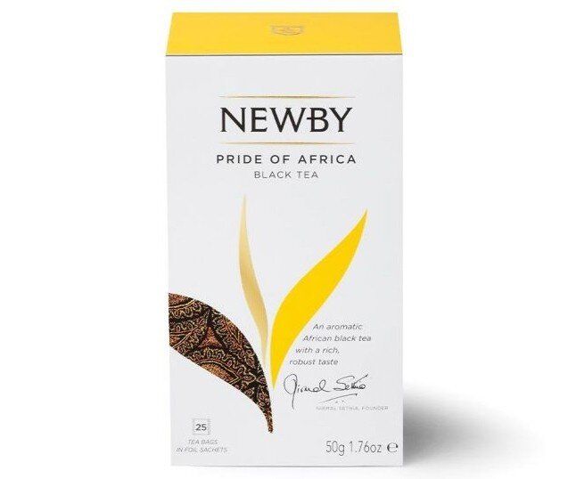 Зображення Чорний чай Newby Гордість Африки в пакетиках 25 шт (311120)