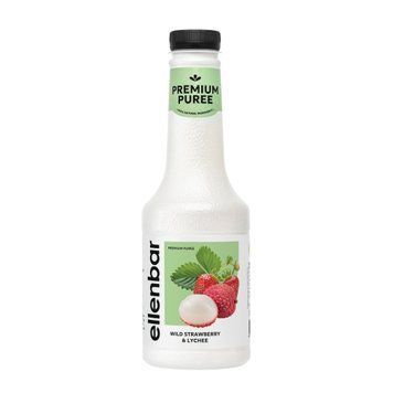 Картинка Фруктовое пюре Ellenbar Земляника и личи 900 г