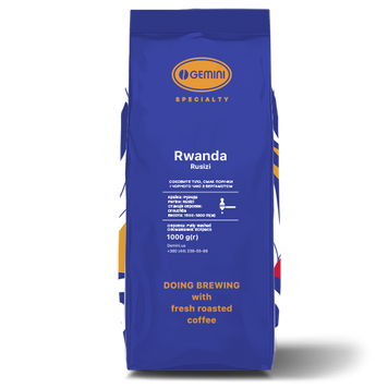 Картинка Кофе в зернах Gemini Rwanda Rusizi - Еспресо 1 кг