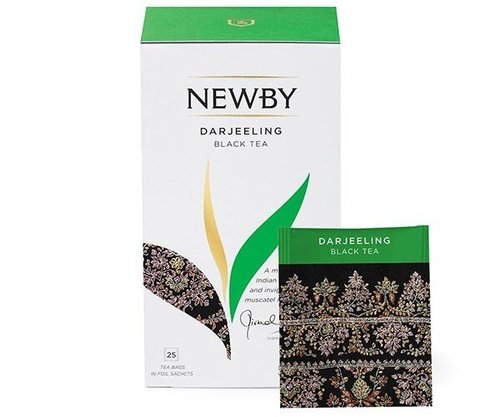 Зображення Чорний чай Newby Дарджилінг в пакетиках 25 шт (310020)