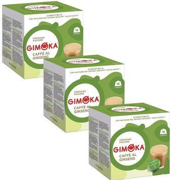 Картинка Кофе в капсулах Gimoka Ginseng 16 шт (упак. 3 шт)