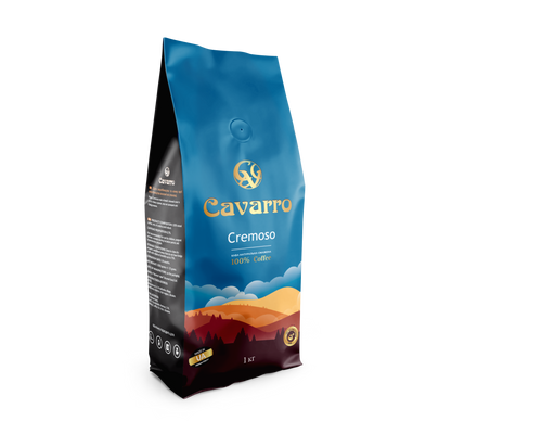 Картинка Кофе в зернах CAVARRO СREMOSO 1 кг