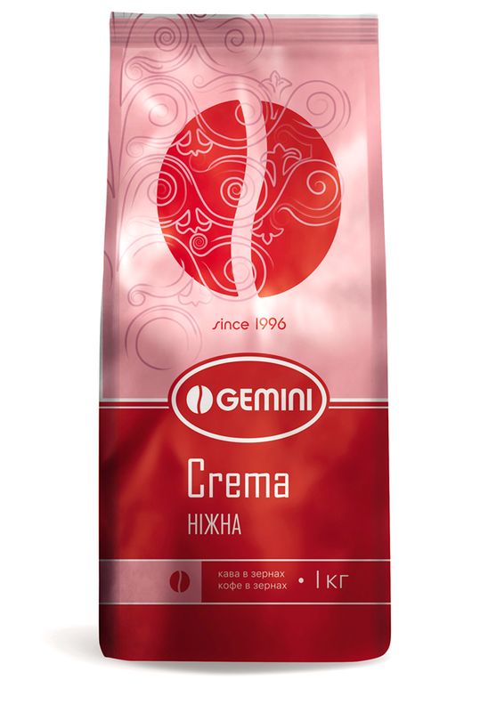 Картинка Кофе в зернах Gemini Crema Нежная 1 кг