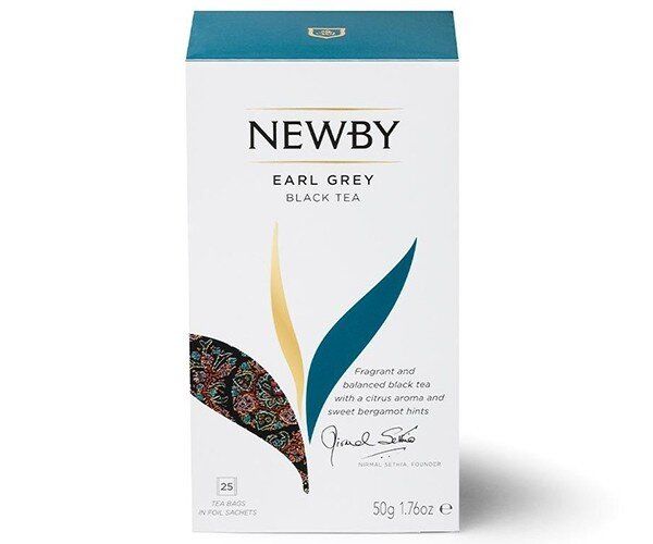 Зображення Чорний чай Newby Ерл Грей в пакетиках 25 шт (310060)