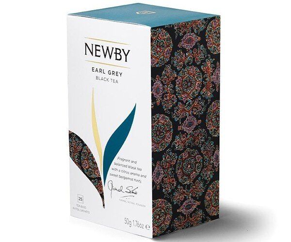 Картинка Черный чай Newby Эрл Грей в пакетиках 25 шт (310060)