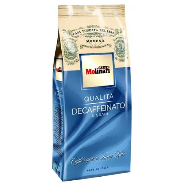 Зображення Кава в зернах Caffe Molinari Decaffeinato (без кофеїну) 500 г