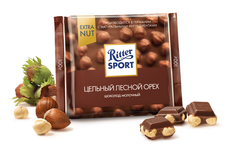 Зображення Молочний шоколад Ritter Sport Лісовий горіх 100 г