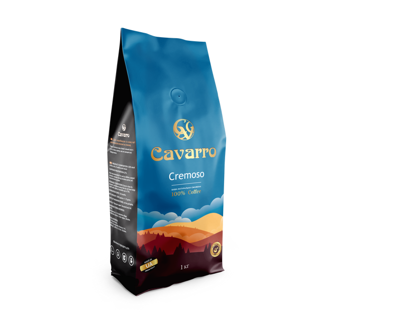 Картинка Кофе в зернах CAVARRO СREMOSO 1 кг