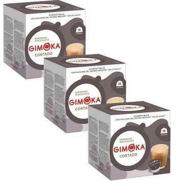 Картинка Кофе в капсулах Gimoka Cortado 16 шт (упак. 3 шт)