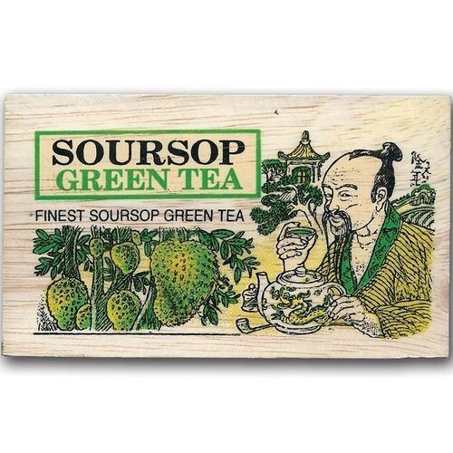 Картинка Зеленый чай Млесна Саусэп деревянная коробка 100 г
