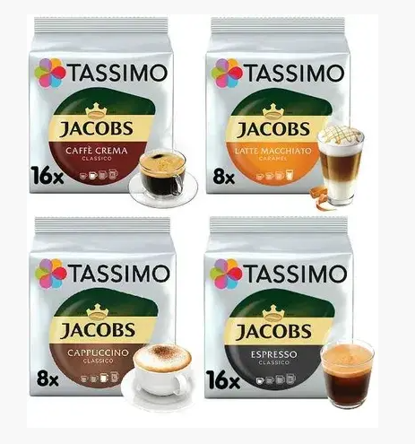 Картинка Набор кофе в капсулах Jacobs Tassimo 48 шт
