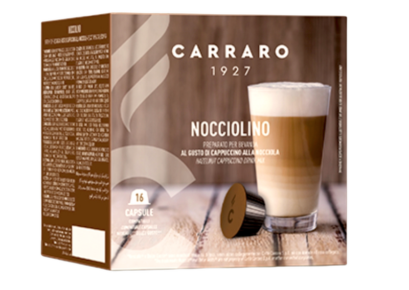 Картинка Кофе в капсулах Carraro Dolce Gusto Nocciolino 16 капсул