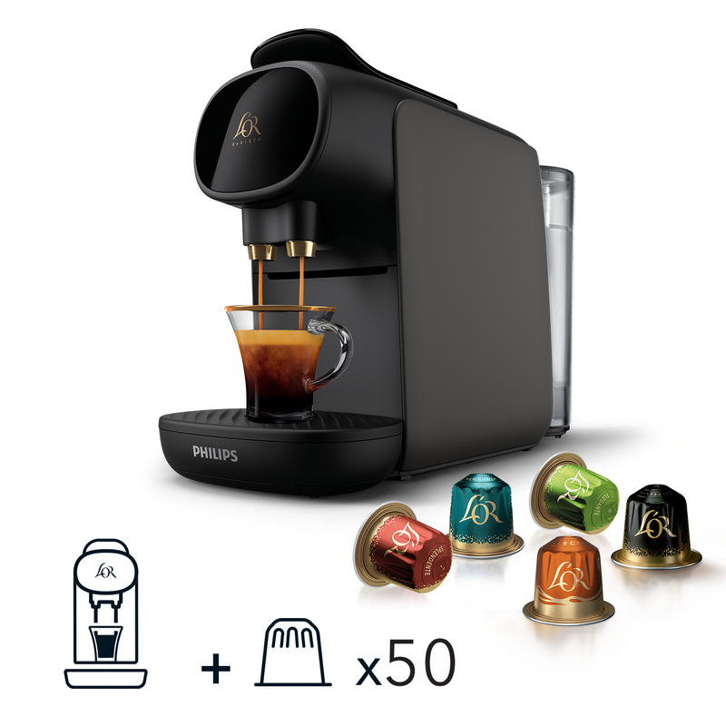 Картинка Капсульная кофемашина L'OR barista Sublime by Philips (LM9012/60) + дегустационный сет кофе в капсулах L'OR (10 капсул)