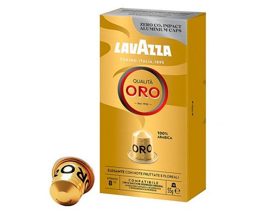 Картинка Кофе в капсулах Lavazza Nespresso Qualita Oro 100% arabica 10 шт