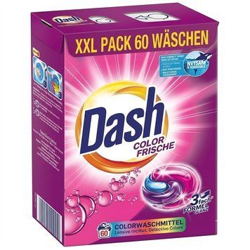 Капсулы для стирки цветных вещей Dash Color Frische 3 in 1, 60 стирок, 1,59 кг