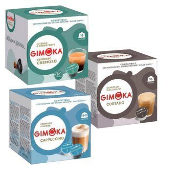 Картинка Набор кофе в капсулах 3 вида Gimoka Dolce Gusto Микс 1 48 шт