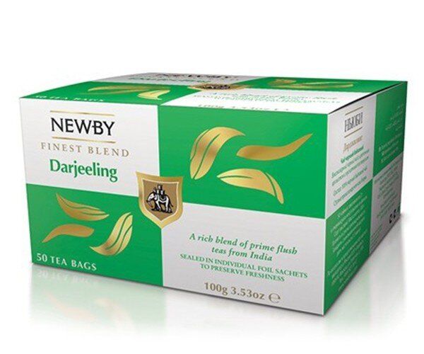 Зображення Чорний чай Newby Дарджилінг в пакетиках 50 шт (320020)