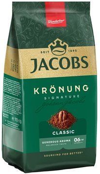 Картинка Кофе мелен Jacobs Kronung Classic, оригинал, 70 г
