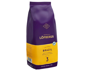 Картинка Кофе в зернах Lofbergs Brazil 1 кг