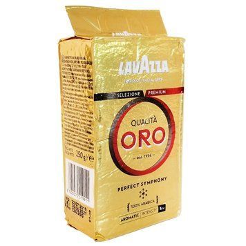 Картинка Кофе молотый Lavazza Qualita Oro, оригинал, 250 г &mdash; уценка (разгерметизирована пачка)