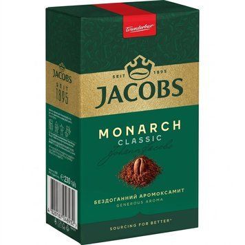 Картинка Кофе мелена Jacobs Monarch Classic, оригинал, 230 г