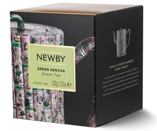 Картинка Зеленый чай Newby Зеленая Сенча 100 г картон (220080)