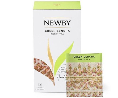 Зображення Зелений чай Newby Зелена Сенча в пакетиках 25 шт (310080)