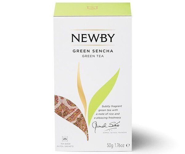 Картинка Зеленый чай Newby Зеленая Сенча в пакетиках 25 шт (310080)